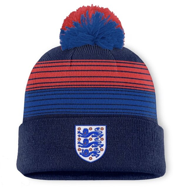 England Crash Cuffed Pom Beanie - Navy-OSFA-202530849