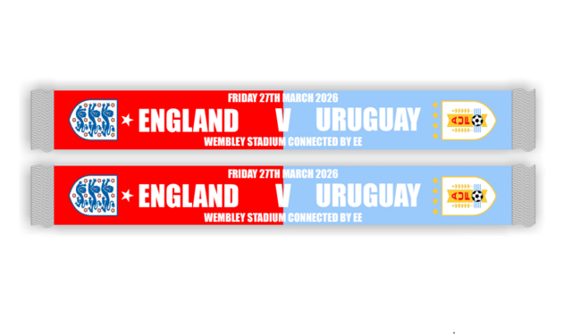 Three Lions v Uruguay H2H Scarf 2026